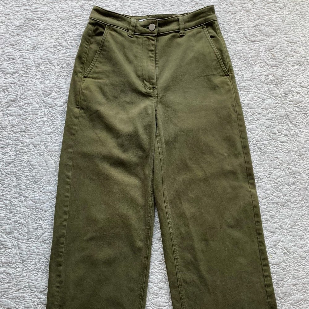 Everlane | Straight Leg Pant | Surplus Green | 2